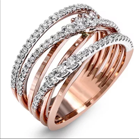Jewelry - New Women’s Rose Gold Diamond Engagement Ring